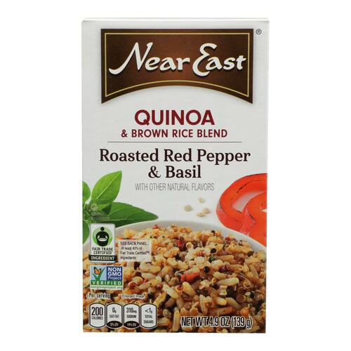 Near East Roasted Red Pepper & Basil Quinoa Blend 4.9 Ounce Box - 00072251020069