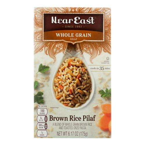 NEAR EAST: Rice Mix Whole Grain Pilaf Brown, 6.17 oz - 0072251050929