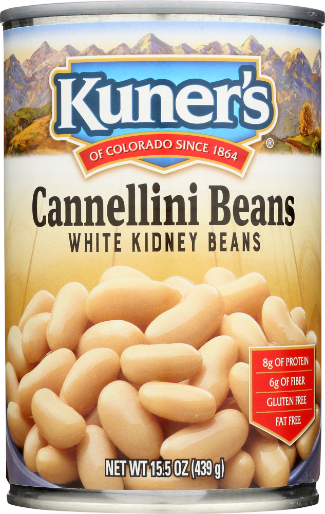 KUNER’S: White Kidney Cannellini Beans, 15 oz - 0072273135307