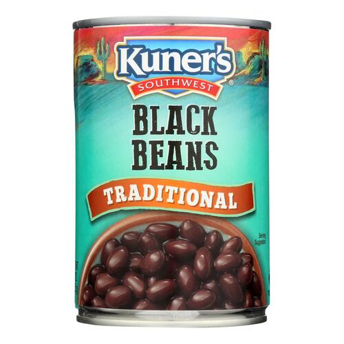 Kuner Black Beans - Case Of 12 - 15 Oz. - 072273136052