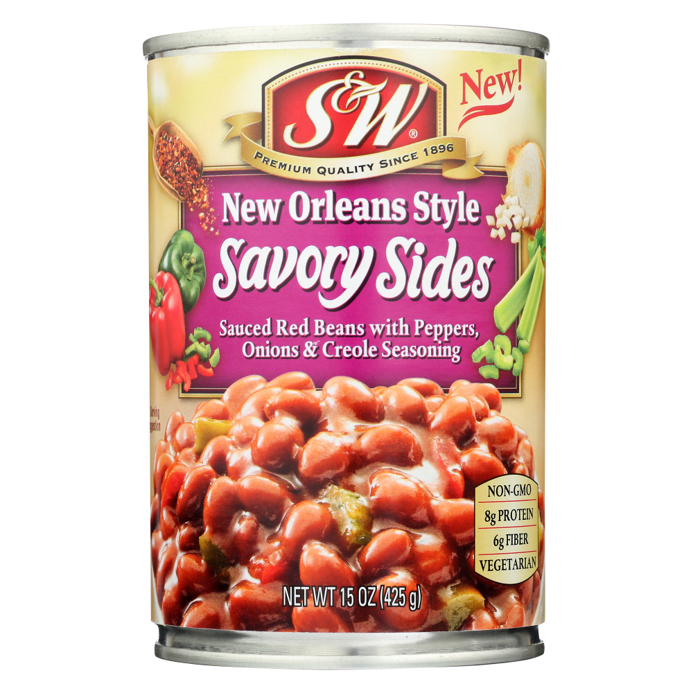 New Orleans Style Sauced Red Beans With Peppers, Onions & Creole Seasoning, New Orleans Style - 072273490512
