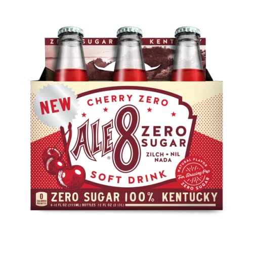  Ale 8 One Special Edition Cherry Zero Sugar, 12 ounces (6 Glass Bottles), 100% Kentucky Soft Drink  - 072275462029