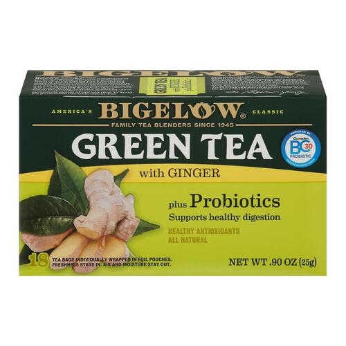 Bigelow Tea Green Tea With Ginger - Case Of 6 - 18 Bag - deluxe
