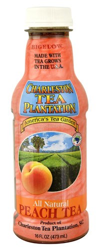 CHARLESTON TEA PLANTATION: Peach Iced Tea, 16 oz - 0072310729063