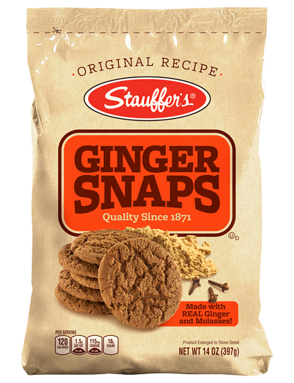 STAUFFER: Cookie Ginger Snap Original, 14 oz - 0072320124421