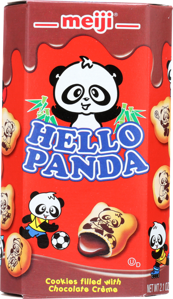 MEIJI: Cookies Filled with Chocolate Hello Panda, 2 oz - 0072320750019