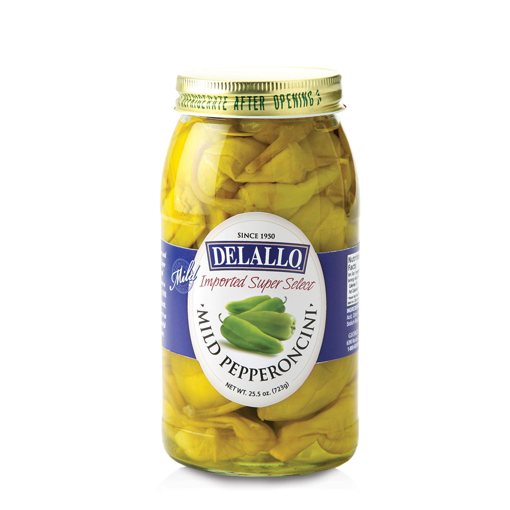 DELALLO: Mild Pepperoncini Super Select, 25.5 oz - 0072368201344