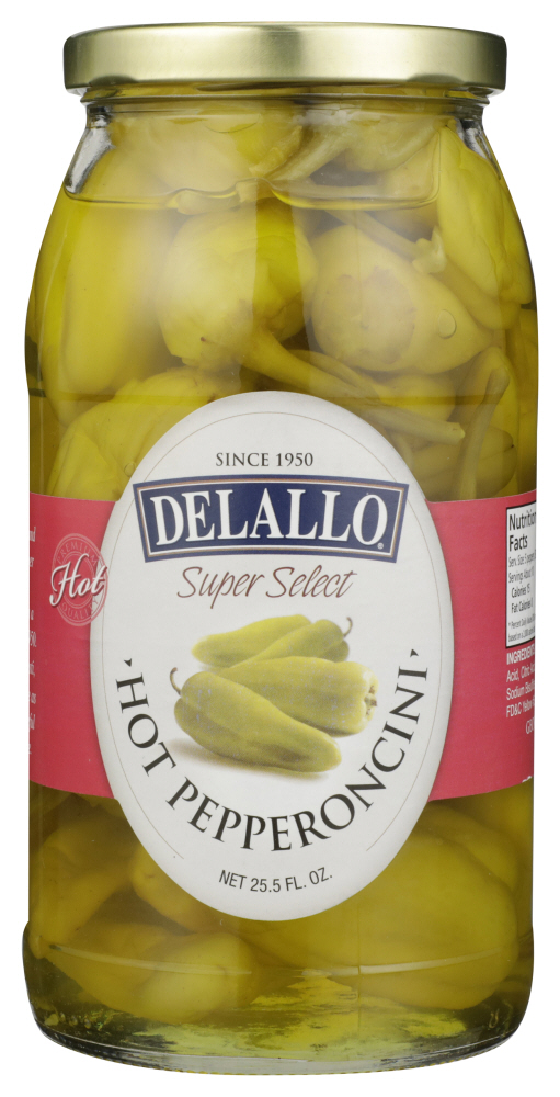 DELALLO: Hot Pepperoncini Super Select, 25.5 oz - 0072368201368