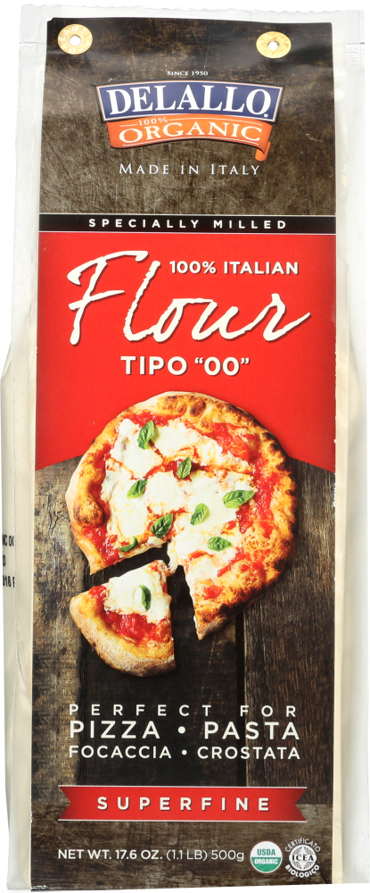 DELALLO: Flour Type 00 Organic, 17.6 oz - 0072368302126