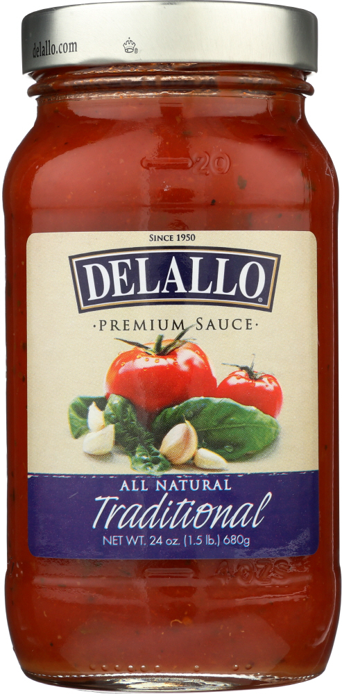 DELALLO: Traditional Spaghetti Sauce, 24 oz - 0072368420301