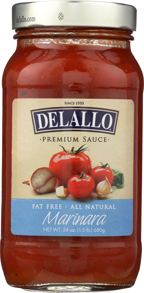 DELALLO: Fat Free Marinara Sauce, 24 oz - 0072368420387