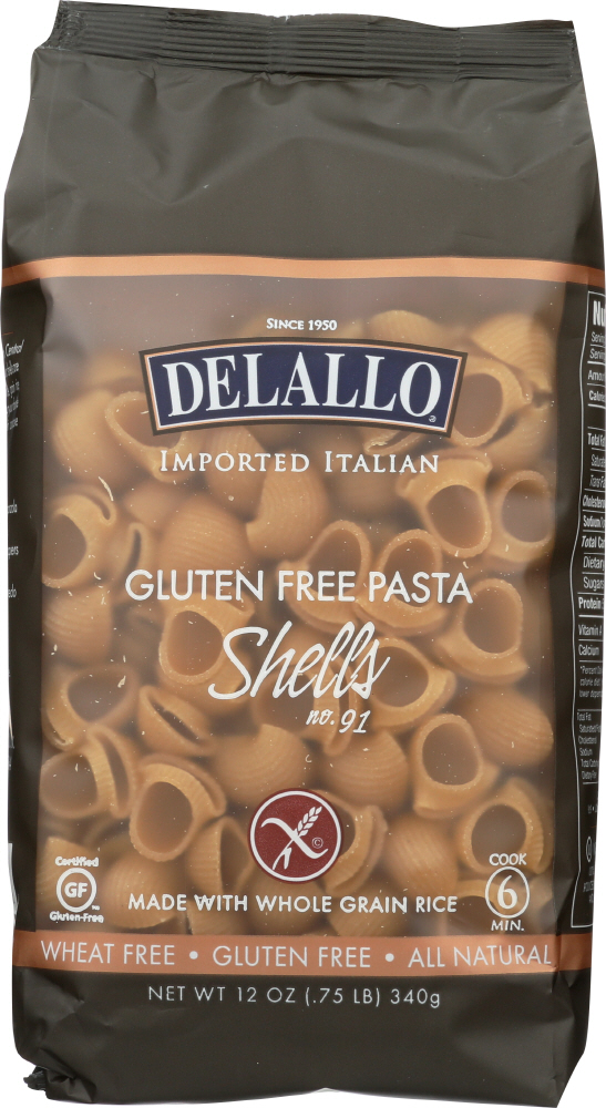 Shells No. 91, Gluten Free Pasta - shells