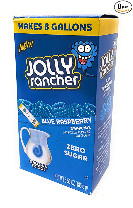 Blue Raspberry Zero Sugar Drink Mix, Blue Raspberry - blue