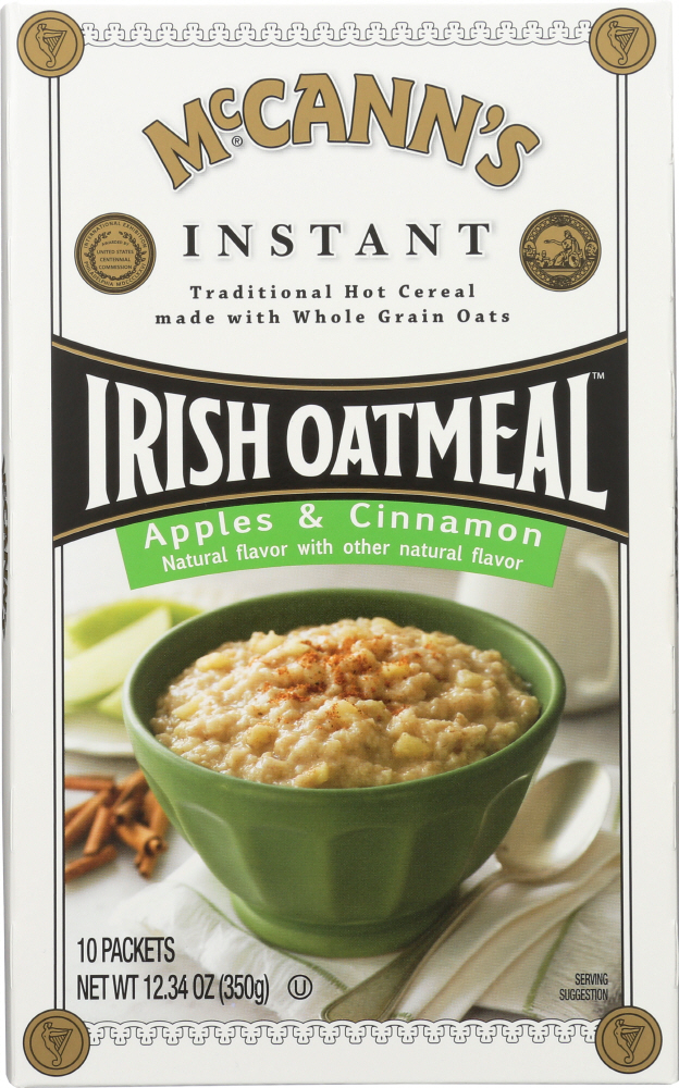 Mccann'S, Instant Irish Oatmeal, Apple, Cinnamon - 072463000255