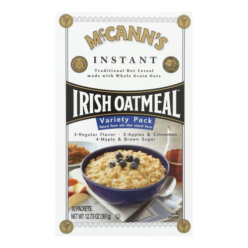 MCCANN’S: Irish Oatmeal Variety Pack 10 Packets, 12.73 Oz - 0072463000262