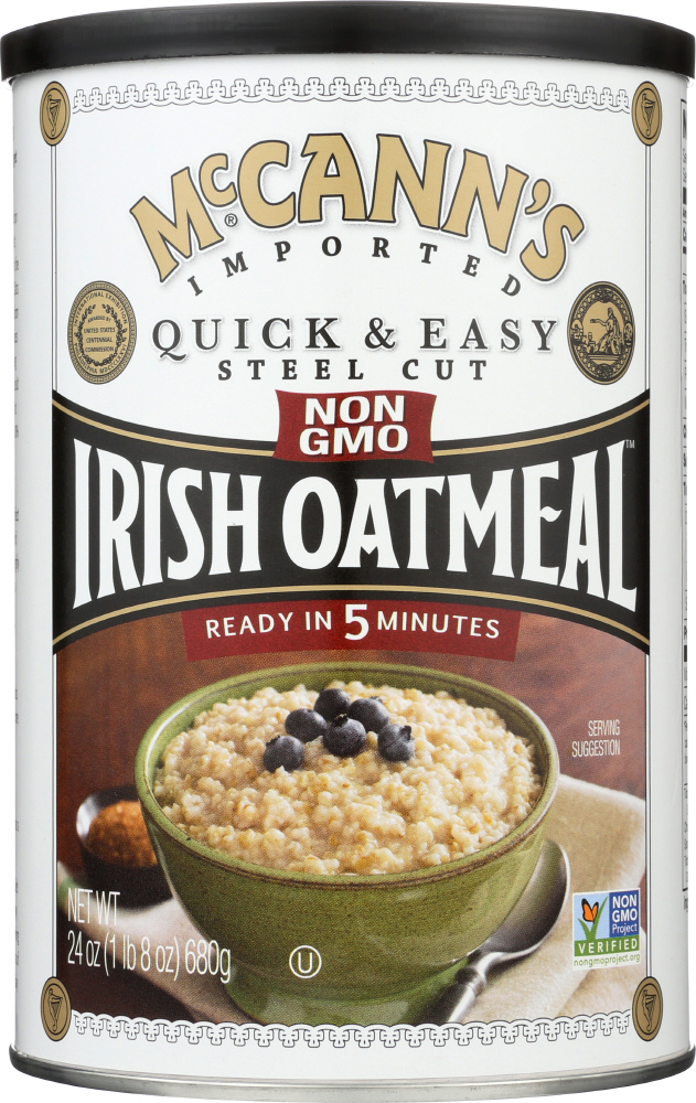 MCCANN’S: Irish Oatmeal Quick & Easy Steel Cut Oats, 24 oz - 0072463000354