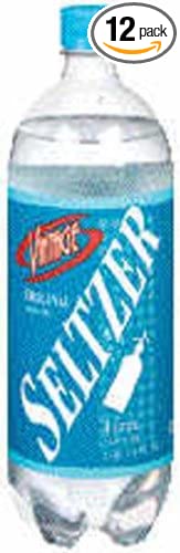 Cott Beverages Seltzer, Plain, 33.80-Ounce (Pack of 12) - 072521049608