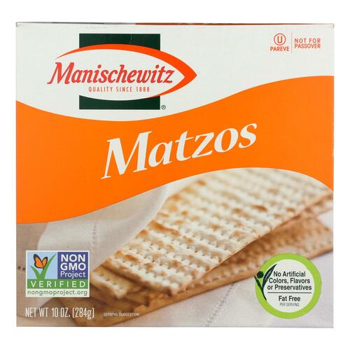 Manischewitz - Matzos Crackers - Unsalted - Case Of 12 - 10 Oz. - 072700000161