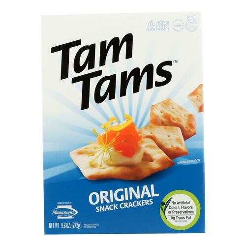 Manischewitz - Tam Original Snack Crackers - Case Of 12 - 9.6 Oz. - 072700000338