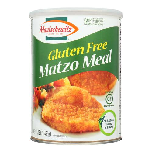 Manischewitz - Matzo Meal - Gluten Free - Case Of 12 - 15 Oz - 072700003100