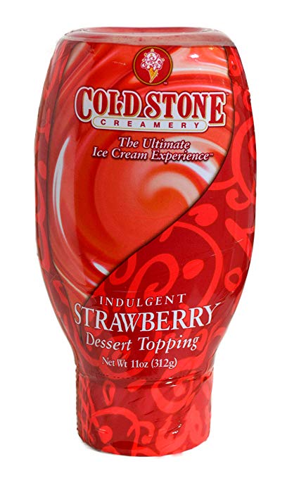 COLD STONE: Dessert Topper Strawberry, 11 oz - 0072736029020