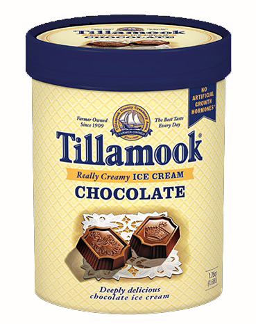 TILLAMOOK: Chocolate Ice Cream, 56 oz - 0072830070041