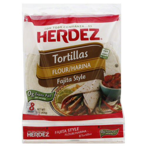 Flour Fajita Size Tortillas, Flour - 072878283052