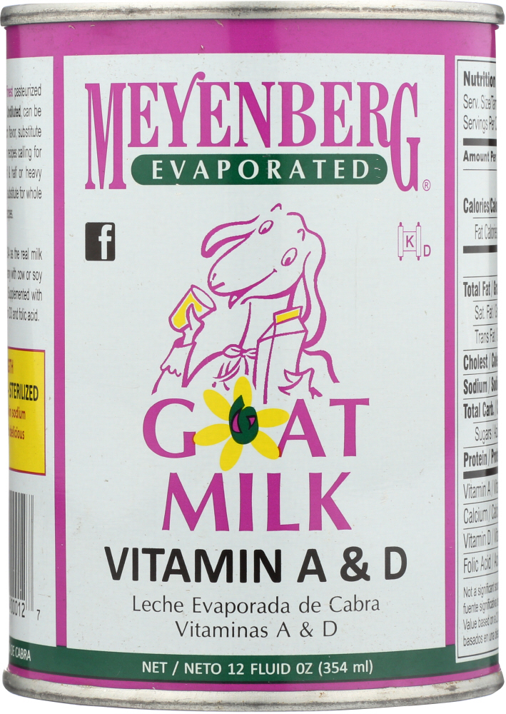 MEYENBERG: Goat Milk Evaporated, 12 oz - 0072904000127