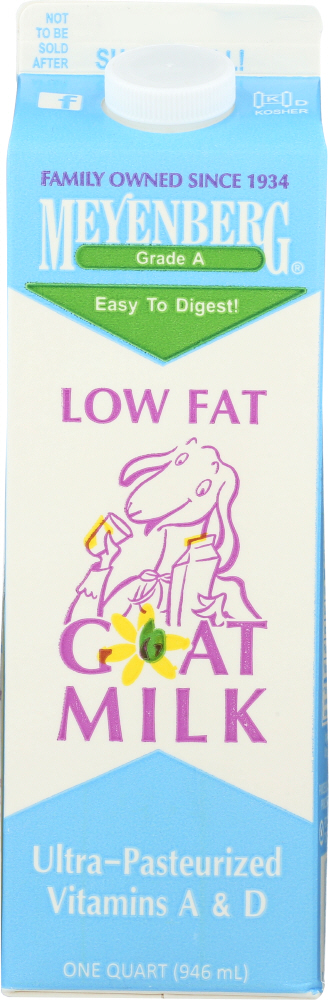MEYENBERG: Low Fat Goat Milk, 32 oz - 0072904000158