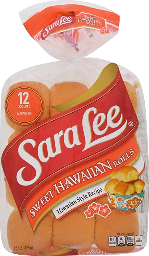  Sara Lee Sweet Hawaiian Rolls, 12 count, 15 oz  - 072945612211