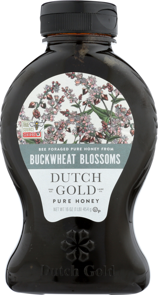DUTCH GOLD: Pure Honey From Buckwheat Blossoms, 16 oz - 0073138204107