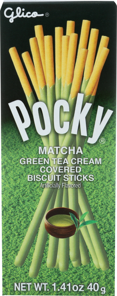 Green Tea Cream Covered Biscuit Sticks - 073141152945