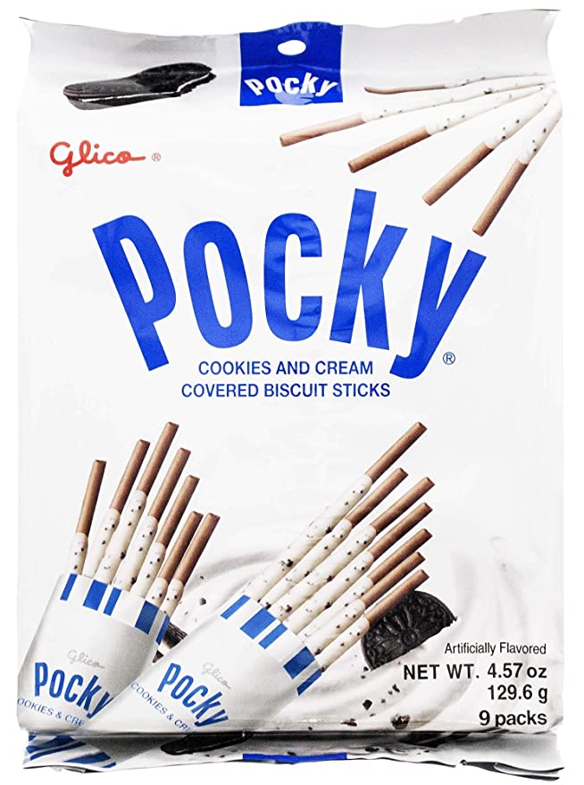  Glico Cookie And Cream Covered Biscuit Sticks, 4.57 Ounce  - 073141153447