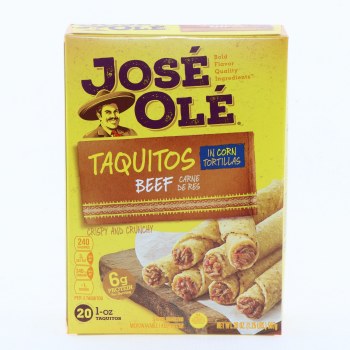 Jose ole, taquitos corn tortilla, beef - 0073202894517