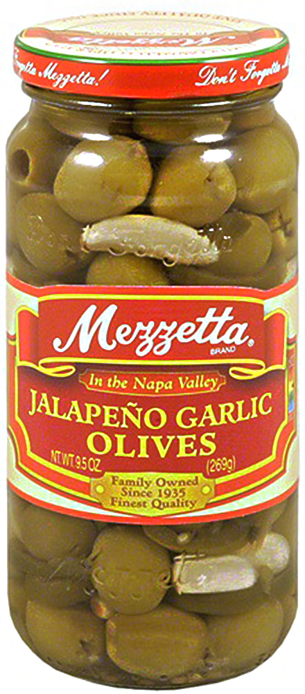 MEZZETTA: Jalapeño Garlic Olives, 9.5 oz - 0073214001651