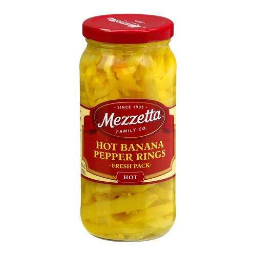 MEZZETTA: Deli-Sliced Hot Pepper Rings, 16 oz - 0073214001712