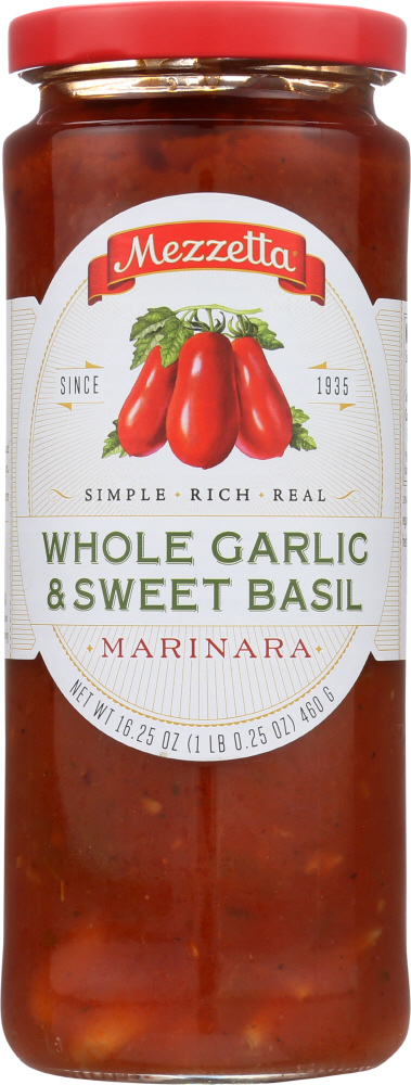 Whole Garlic & Sweet Basil Marinara - 073214002887