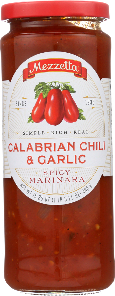 MEZZETTA: Calabrian Chili & Garlic Marinara, 16.25 oz - 0073214002900