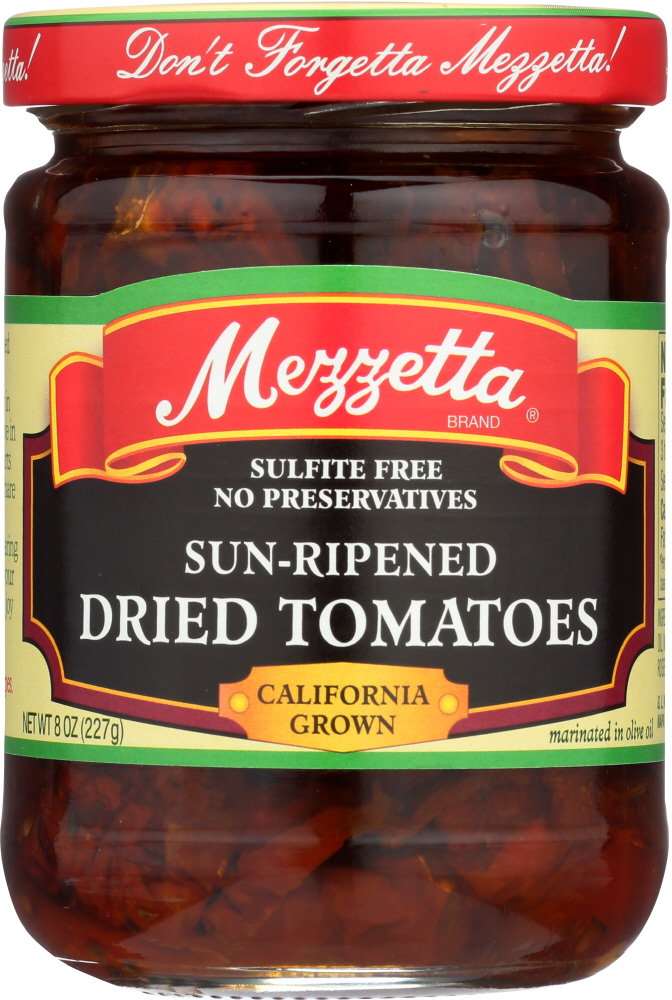 MEZZETTA: Sun-Ripened Dried Tomatoes in Olive Oil, 8 oz - 0073214006076