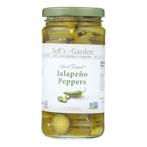 JEFF’S NATURALS: Sliced Tamed Jalapeno Peppers, 12 oz - 0073214007400