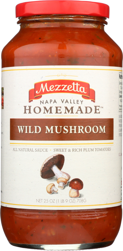 MEZZETTA: Napa Valley Bistro All Natural Porcini Mushroom Sauce, 25 oz - 0073214009435