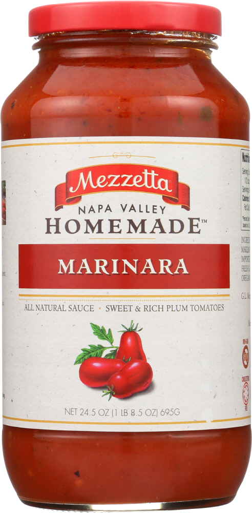 MEZZETTA: Napa Valley Bistro Homestyle Marinara Sauce, 24.5 oz - 0073214009480