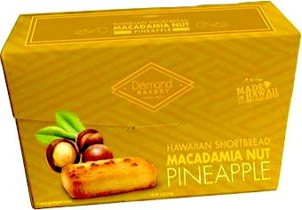  Diamond Bakery Premium Hawaiian Macadamia Nut Shortbread Cookies, Pineapple  - 073218349131