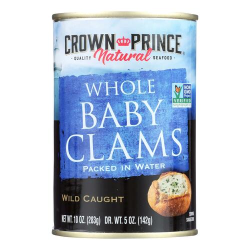 CROWN PRINCE: Boiled Baby Clams, 10 oz - 0073230008542