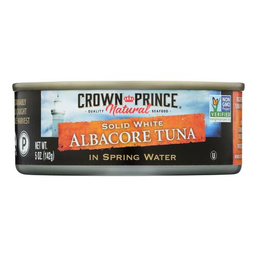 Crown Prince Albacore Tuna In Spring Water - Solid White - Case Of 12 - 5 Oz. - 073230008764