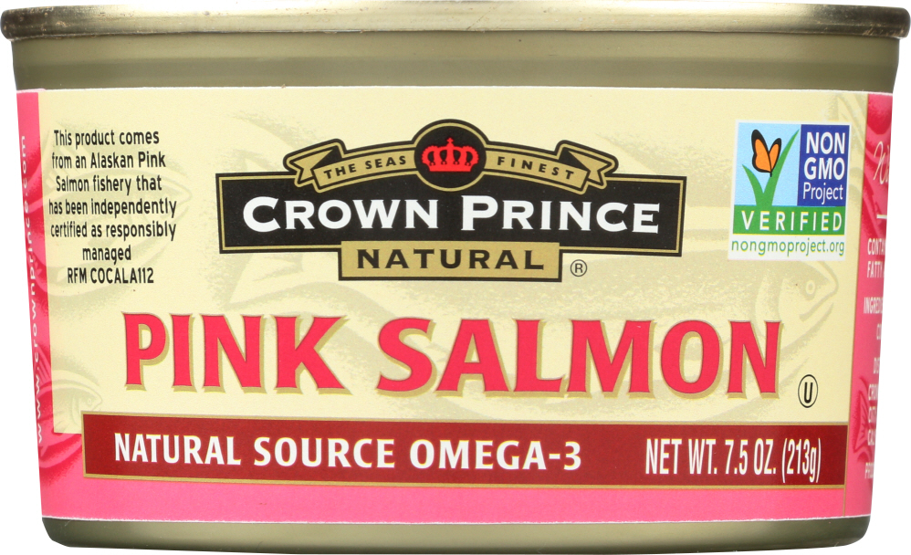 CROWN PRINCE: Natural Alaskan Pink Salmon, 7.5 oz - 0073230008962