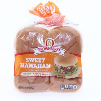 Sweet hawaiian sandwich buns, sweet hawaiian - 0073410956182