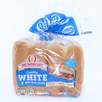 White hot dog buns, white - 0073410956212