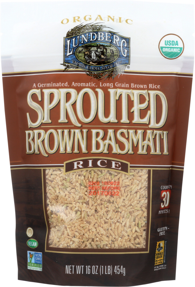 Organic Sprouted Brown Basmati Rice - organic