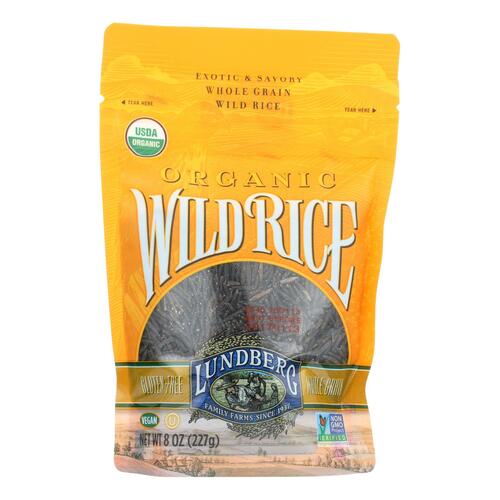 Lundberg Family Farms Organic Wild Rice - Case Of 6 - 8 Oz. - organic